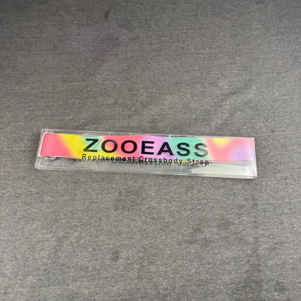 ZOOEASS Replacement Crossbody Strap Tie Dye Print Silvery Buckles